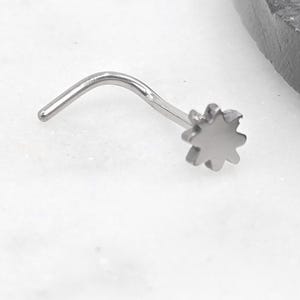 20g Titanium ASTM F136 Sun Nose Piercing Implant Grade Curl Nose Piercing Jewelry Stud Ring
