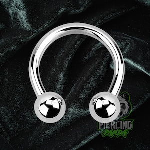 Single 10g Horseshoe Gauges 316L Surgical Steel Internal Thread Hoop Septum Helix Piercing Body Jewelry Hoop Plugs