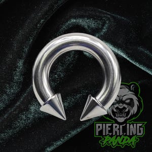 Piercing de Septo e Hélix com Rosca Interna de 4g, Argola Polida em Aço Cirúrgico 316L, Formato Ferradura, Calibre Grande. Ideal para Piercings Corporais.