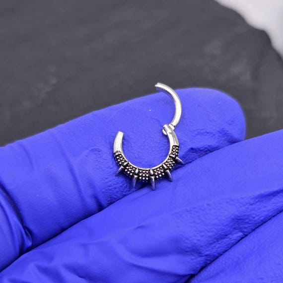 FUNLMO Orecchini A Cerchio Per Cartilagine In Acciaio Chirurgico 316L Conch Daith Elica Piercing Al Naso Anelli Per Setto Nasale 20g 18g~p127737522 - Foto 5