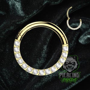 Or, titane, 16 g, ASTM F136, Minuscules perles avec revêtement intérieur, qualité implant, segment articulé, septum, hélice, piercing, cartilage, cerceau, anneau Daith
