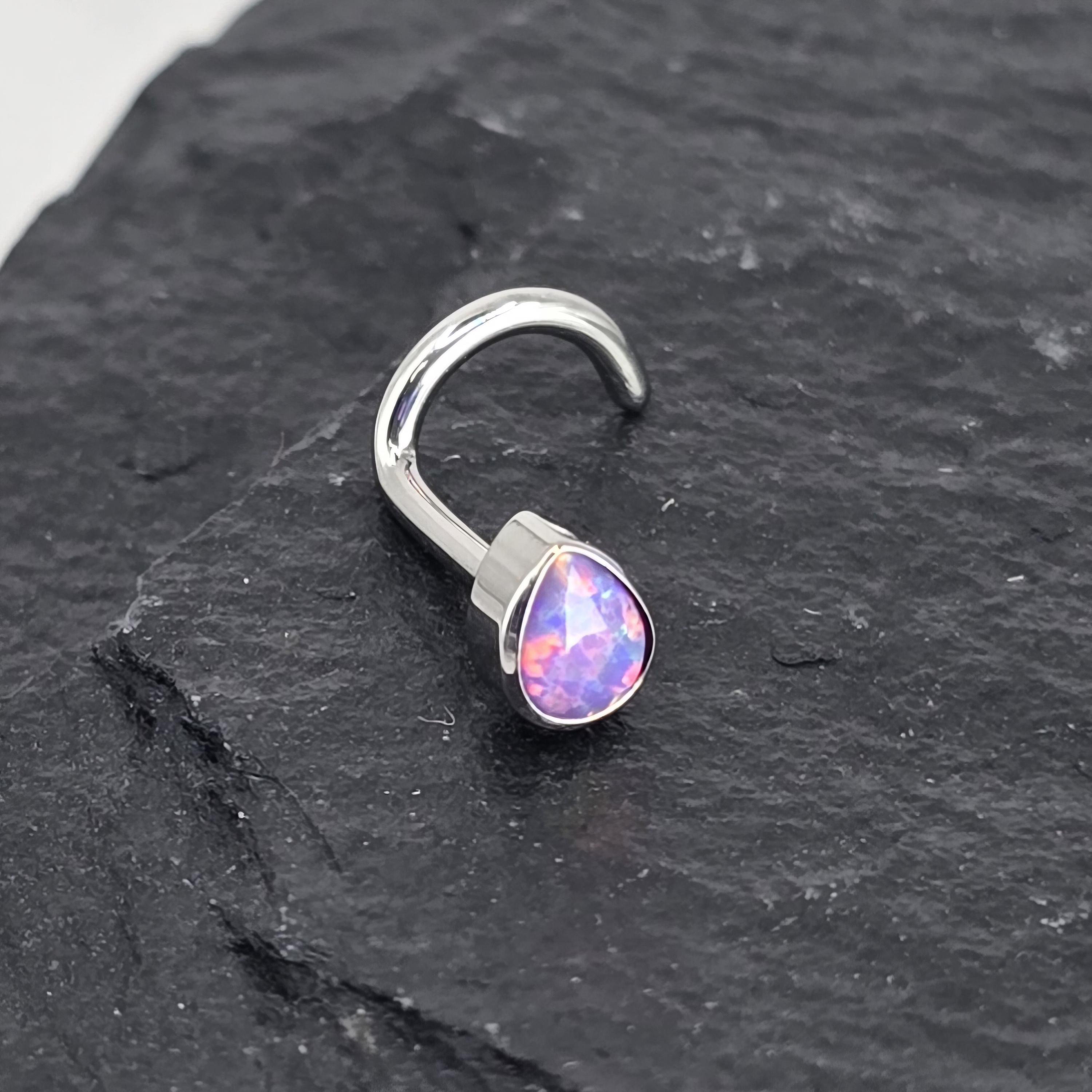 Lapis Curling Segments Ring Lapis Curling Segments Ring