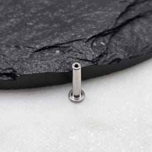 Titanium ASTM F136 Draadloos Vervangend Deel Platte Achterkant Barbell Met Kleine Bodem Schijf DIY Kraakbeen Conch Helix Labret Tragus Piercing