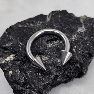 12g Horseshoe 316L Surgical Steel External Thread Hoop Septum Piercing Body Jewelry Hoop Gauges Plugs