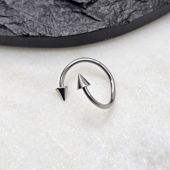 アクセサリー A&G Hoop Scrool Pierce 18g Twist Spiral Piercing Hoop Ring Cartilage Helix Tragus Nose