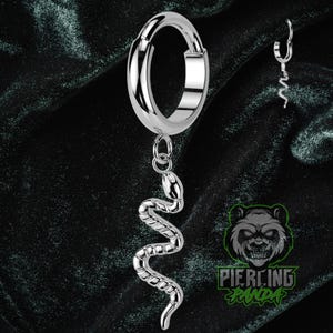 18g titanium ASTM F136 naar voren gerichte slang implantaatkwaliteit scharnierend segment clicker septum helix piercing kraakbeen Daith Hoop