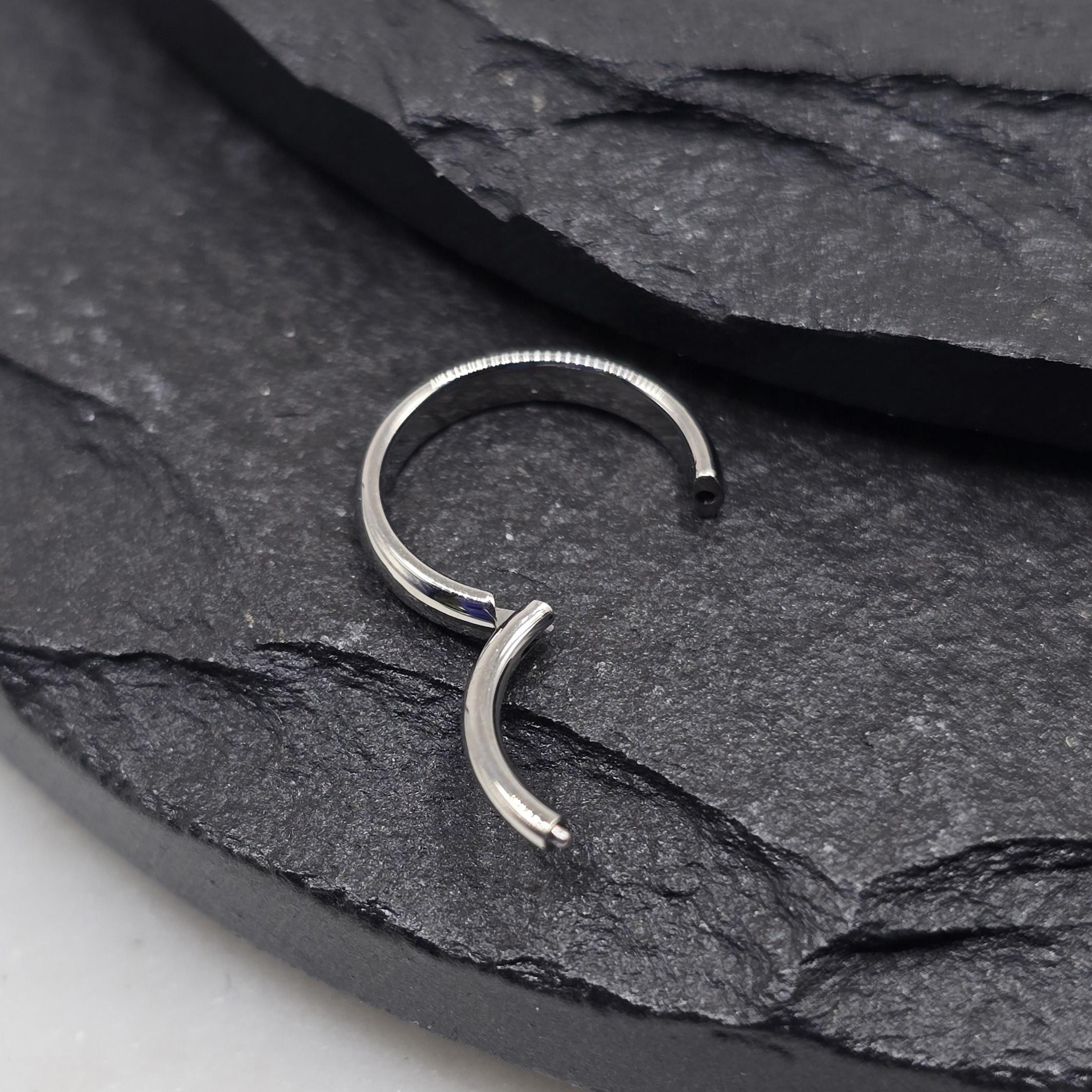 20g 18g 16g Titanium ASTM F136 Thick Band Implant Grade Hinged