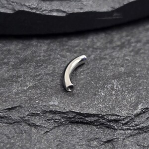 Pieza de repuesto de titanio de 14 g y 16 g, rosca interna ASTM F136, para piercing de cartílago, hélice y ceja, bricolaje.