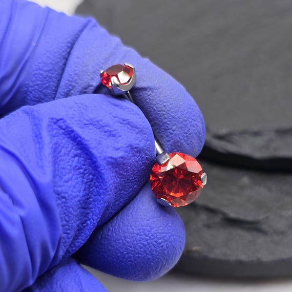 Impianto Grado Titanio Internamente Filettato Gemma Pancia Bottone - Foto 5