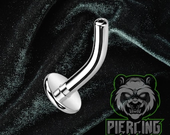 14g Replacement Titanium Threadless Floating Convex Plated Flat Bottom Disc Permanently Fixed Belly Button Navel Piercing Ring