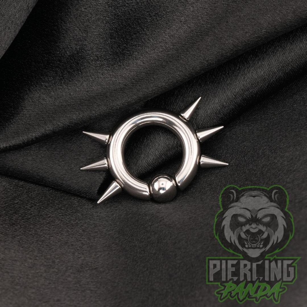 1x 8g 6g 10g 4g Quality Spikes Casted Solid Polished 316L Surgical