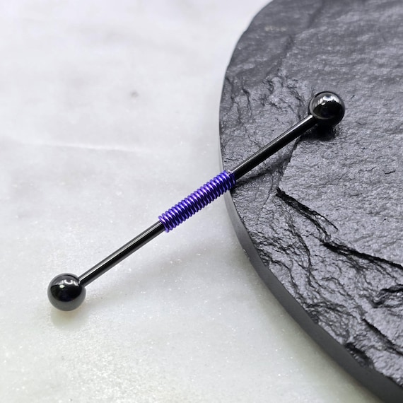 14g 16g Purple Hand Wire Wrapped Black IP Industrial