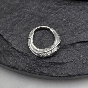 16g Folha Sólida Aço Cirúrgico 316L Articulado Segmento Clicker Hélice Cartilagem Septo Daith Piercing Anel de Argola