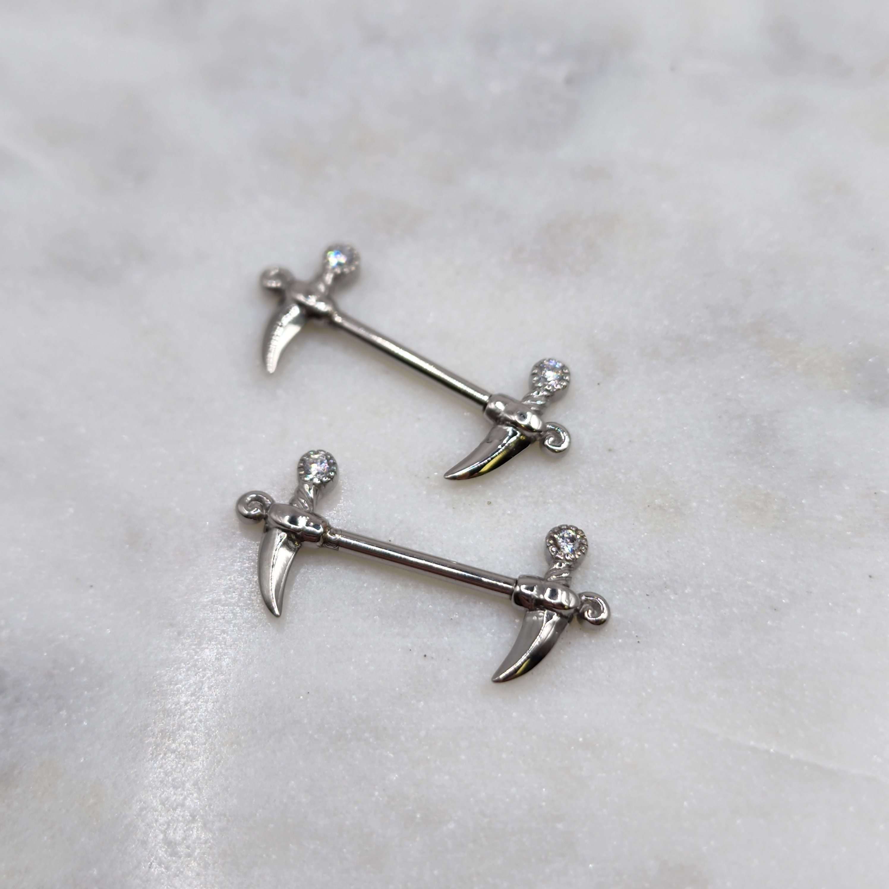 Sword sale nipple rings