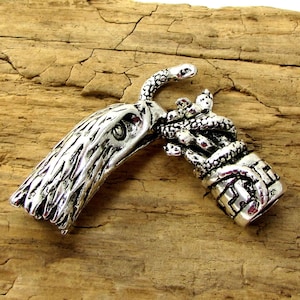 Eagle Clasps, Eagle Head and Snake with Cactus Clasps, One (1) Eagle Clasps, Necklace and Bracelet Clasps, Jewelry Supplies, Item 2335m