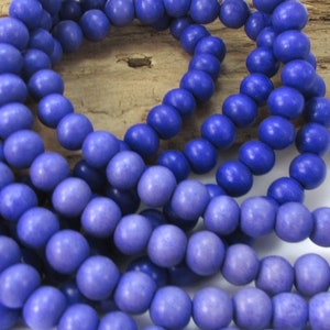 8mm Wood Beads, Two (2) 15" inch Strands, 8mm Light to Dark Purple Ombré Wood Beads, Jewelry Supplies, Item 2027wb