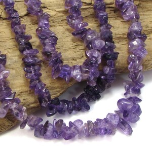 Amethyst Chip, Natural Small Purple Amethyst Gemstone Beads, 18&quot; inch Strand, Beading Supplies, Jewelry Supplies, Item 705gs