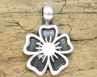 Flower Pendant, 36x25mm Flower Pendant, Item 115p