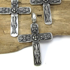 Cross Pendant, 64x41mm Cross Pendant, Jewelry Supplies, Necklace Supplies, Item 177p