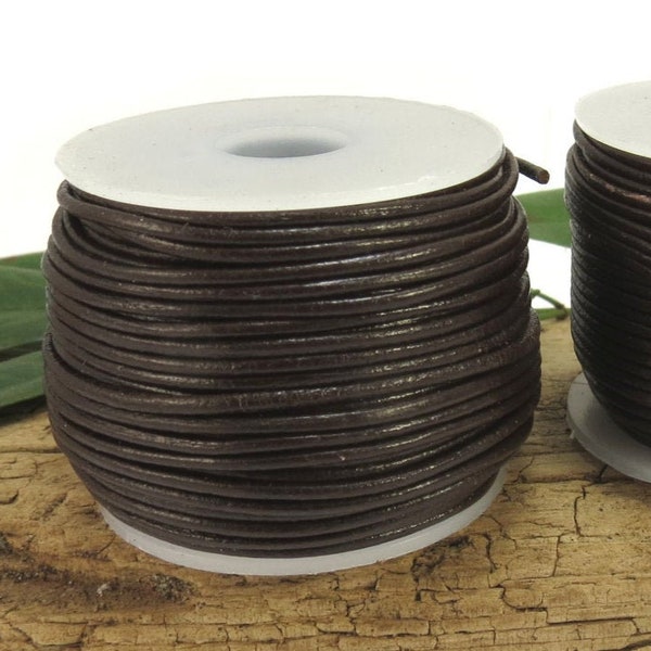 1mm Brown Leather Cord, 5 Yards Leather Cord, Leather Necklace Cord, Jewelry Supplies, Item 645ct