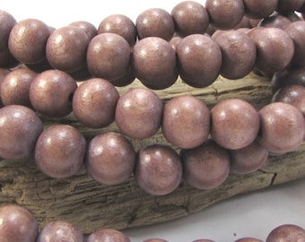10mm Mocha Brown Wood Beads, 10mm Brown Beads, 16" inch Strand, Beading Supplies, Jewelry Supplies, Item 1085wb