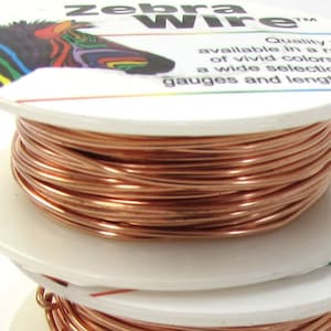 Copper Zebra Wire, 18 Gauge Copper Wire, 10 Yards Copper Wire, Jewelry Wire, Jewelry Supplies,  Item 583wr