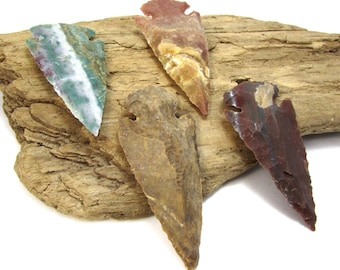 Arrowhead Pendant PG0920F Natural Jasper Arrowhead Brown Arrowhead Pendant Jasper Pendant Jasper Arrowhead Pendant