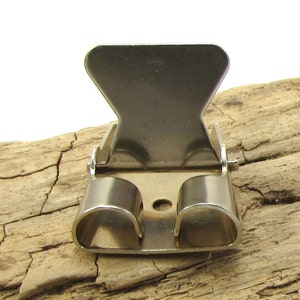 Bolo Cord Slide, 26x20mm Spring Action, for use on Leather Bolo Cord, Bolo Necklace Slides, Made in the USA, Bolo Cord Supplies, Item 1154m
