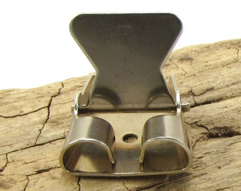 Bolo Cord Slide, 26x20mm Spring Action, for use on Leather Bolo Cord, Bolo Necklace Slides, Made in the USA, Bolo Cord Supplies, Item 1154m