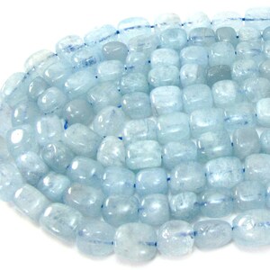 Aquamarine Nuggets, 16 inch Strand Blue Aquamarine Beads, Jewelry Supplies, Beading Supplies, Item 1800gss image 6
