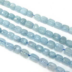 Aquamarine Nuggets, 16 inch Strand Blue Aquamarine Beads, Jewelry Supplies, Beading Supplies, Item 1800gss image 5