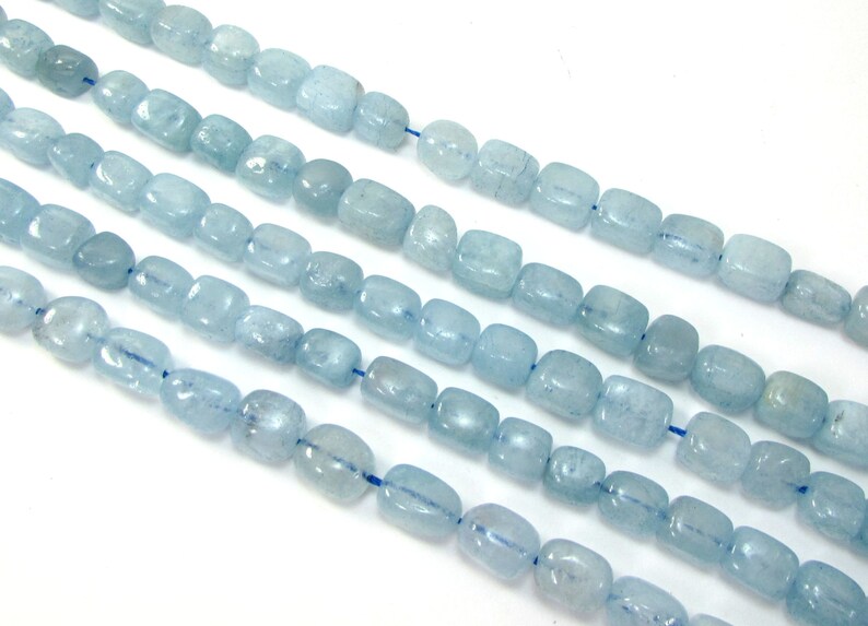 Aquamarine Nuggets, 16 inch Strand Blue Aquamarine Beads, Jewelry Supplies, Beading Supplies, Item 1800gss image 5