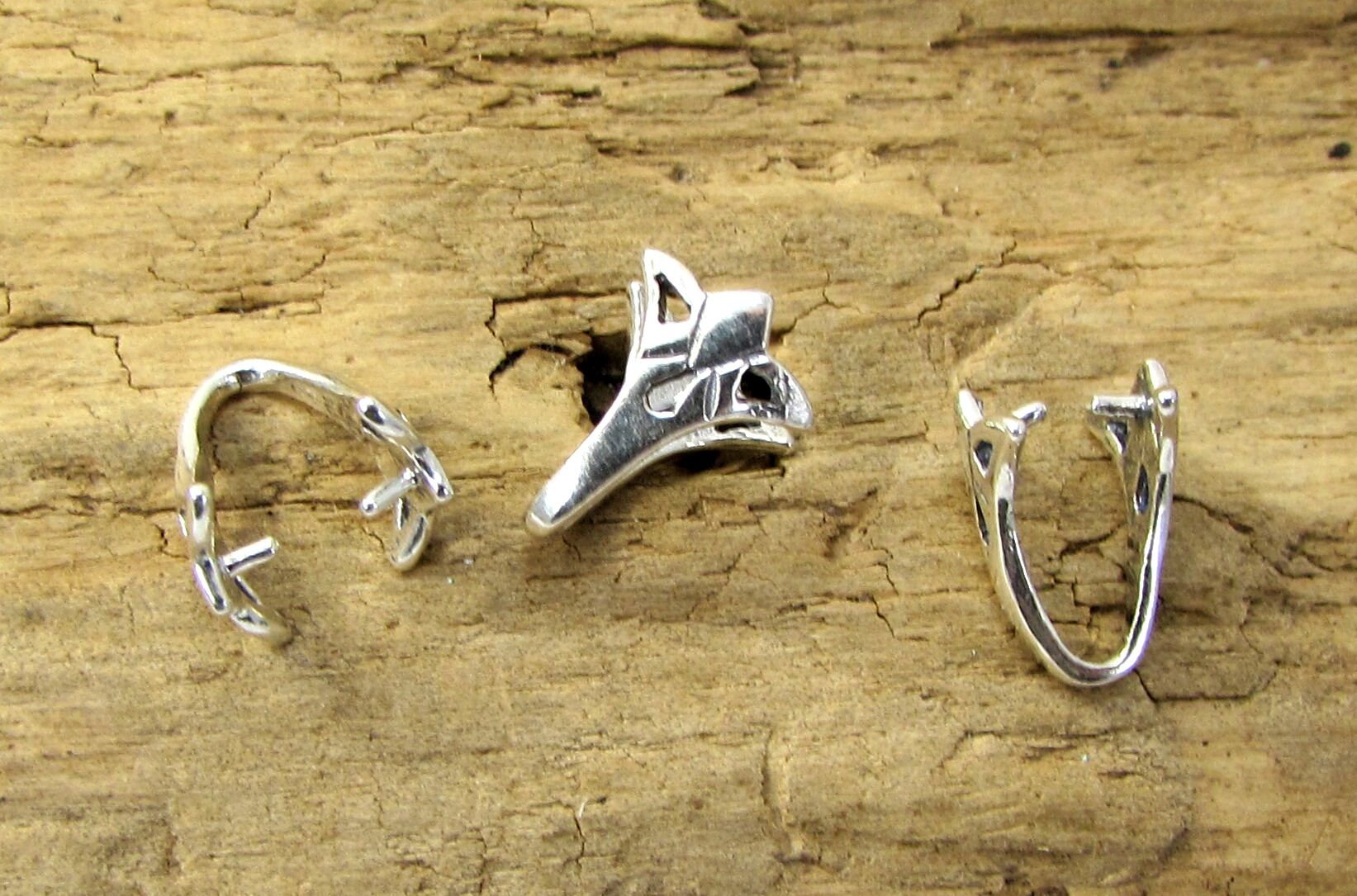 1 Box 200Pcs Stainless Steel Pinch Bails Snap On Bails Pendant Bail Connectors Pinch Clasps 5x7x10mm Ice Pick Pinch Bail Open Clasp Bails Jewelry Making