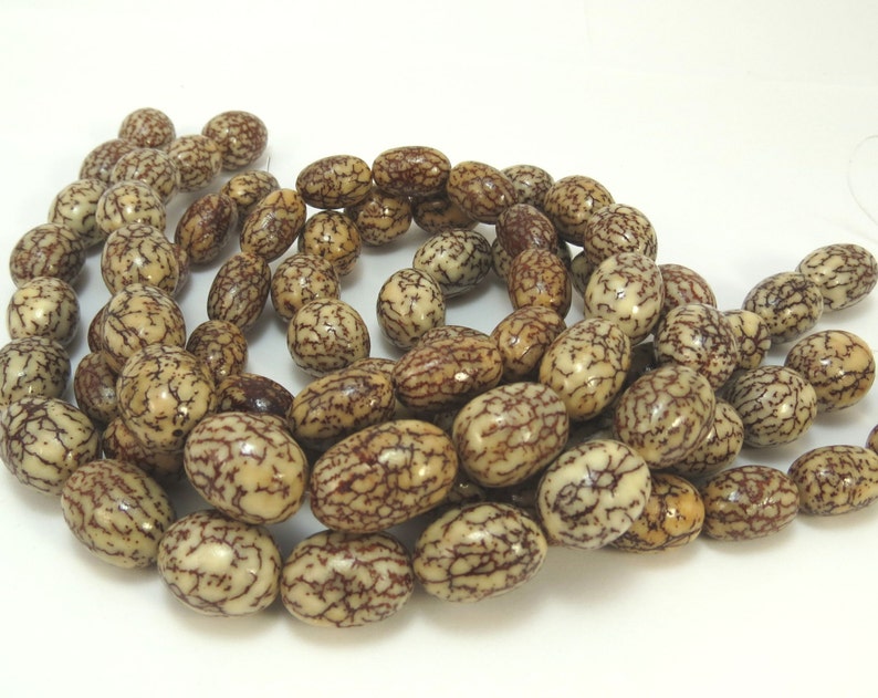 9x12mm Betel Nut Beads 16 Inch Strand Beading Etsy