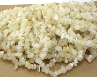 Yellow Calcite Chips, Natural Calcite Beads, 34" inch Strand, Jewelry Supplies, Beading Supplies, Item 527pm