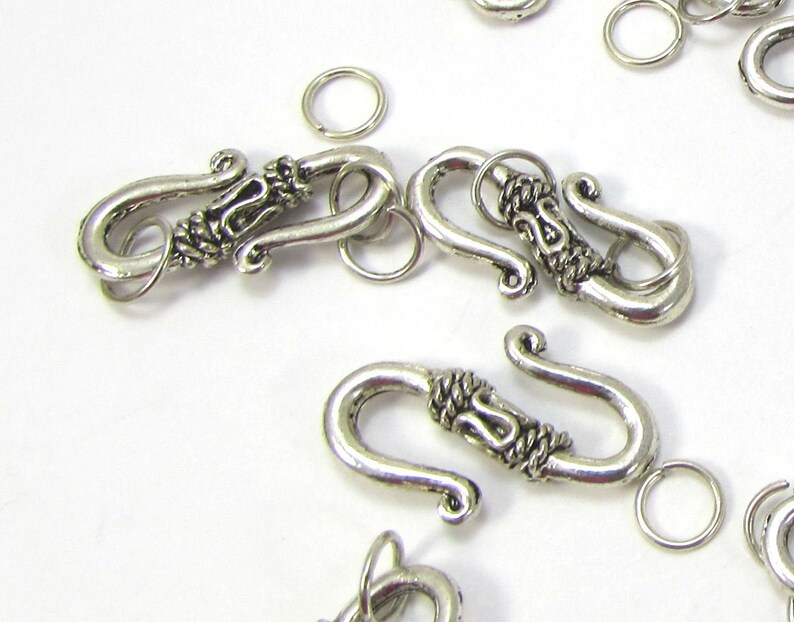 Shook Clasps Ten 10 Shook Clasp With Double Sided Rope Etsy