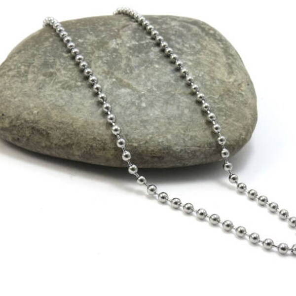 Ball Chain / Stainless Steel Ball Chain, 18K Gold Plated 3 Mm 341315bc88 - Foto 3