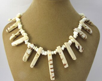 Bamboo Coral Necklace Beads, 15" inch Strand, Ready to Make a Necklace, Item 2172gsc