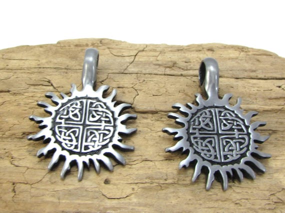Sun Pendant, 42x31mm Celtic Knot Sun Pendant, Jewelry
