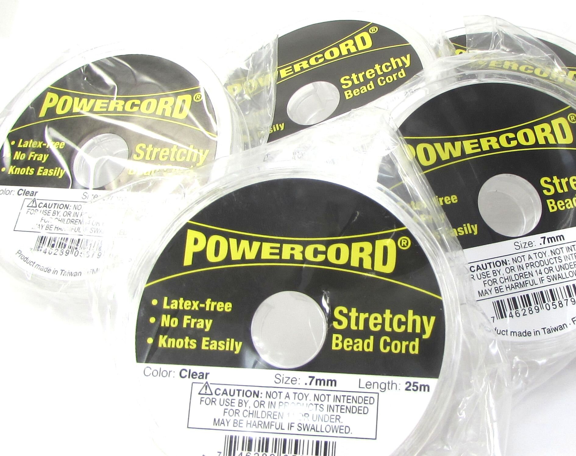 Powercord® 0.7mm Stretchy Bead Cord 7 Pound Test Cord Clear Etsy