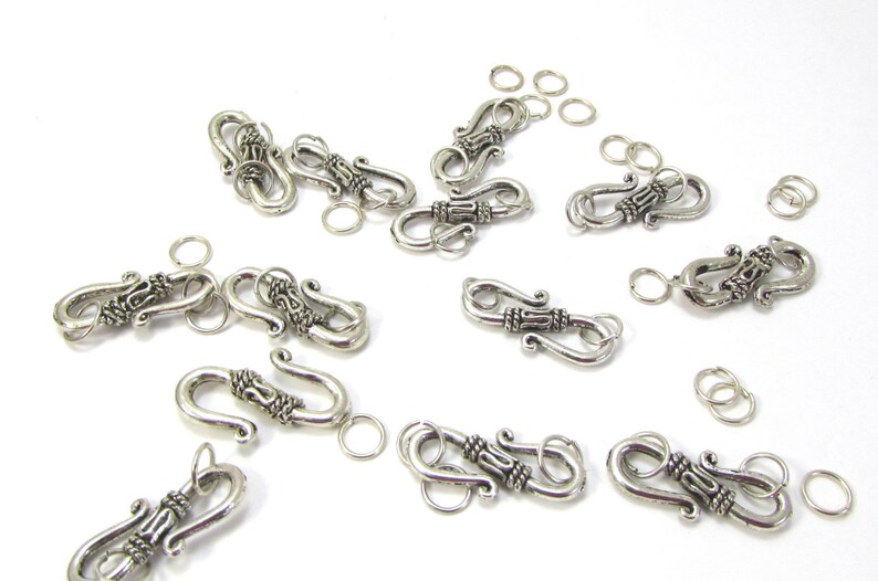Shook Clasps Ten 10 Shook Clasp With Double Sided Rope Etsy