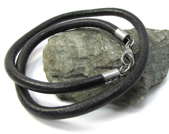 5 mm Lederkette, Lederbandkette nach Wunsch, Lederbandlänge & Wunschfarbe, Art.2385n