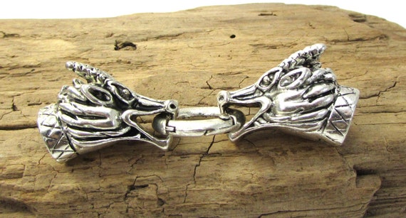 Dragon Head Clasps, One (1) Dragon Clasps, Necklace and Bracelet 