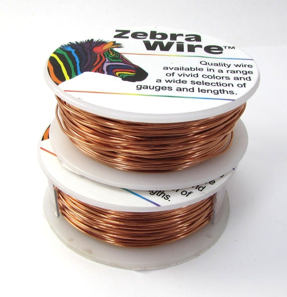 Copper Zebra Wire 22 Gauge Natural Copper Wire 45 Yard 