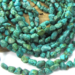 Turquoise Pebbles, Blue/Green Turquoise Beads, 15&quot; inch Strand, Beading Supplies, Jewelry Supplies, Item 1794gst