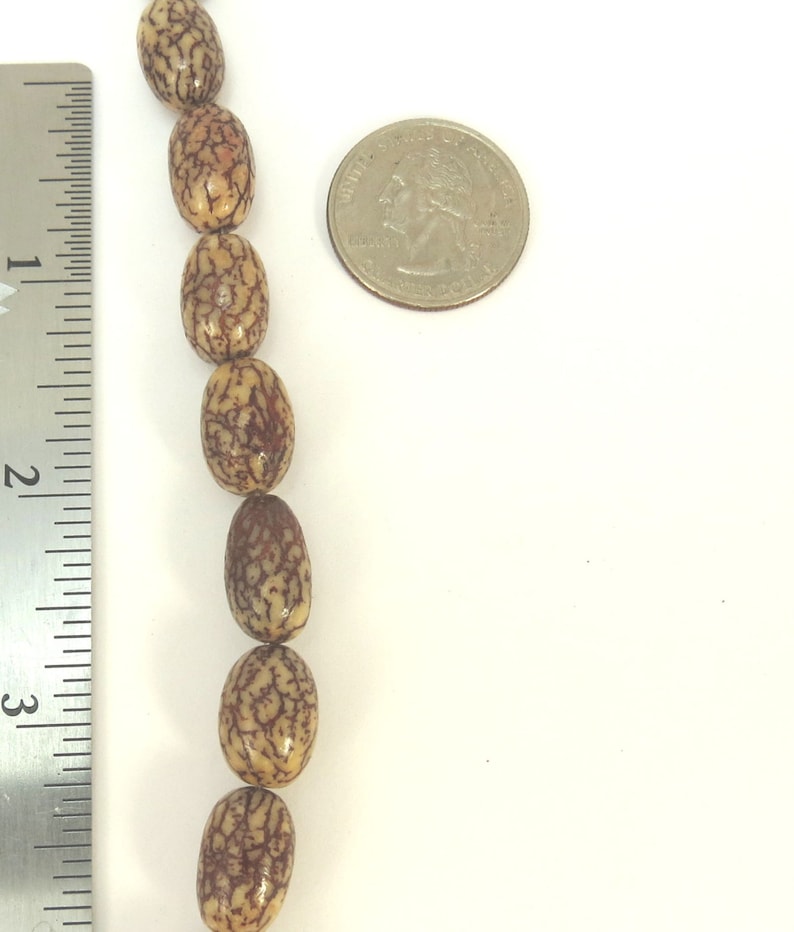 Betel Nut Beads 16 Inch Strand Wood Beads Coated Etsy