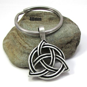Celtic Knot Key Chain, 49x29mm Celtic Knot Pendant, Celtic Key Ring, Item 2083k