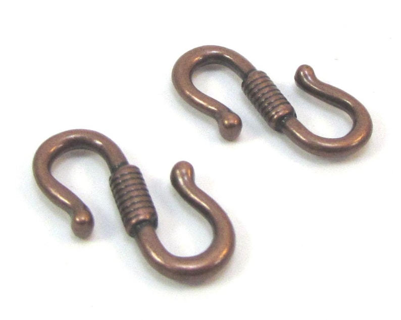 Clasps S Hook Clasp 12 SHook with Double Sided Rope Wrap Etsy