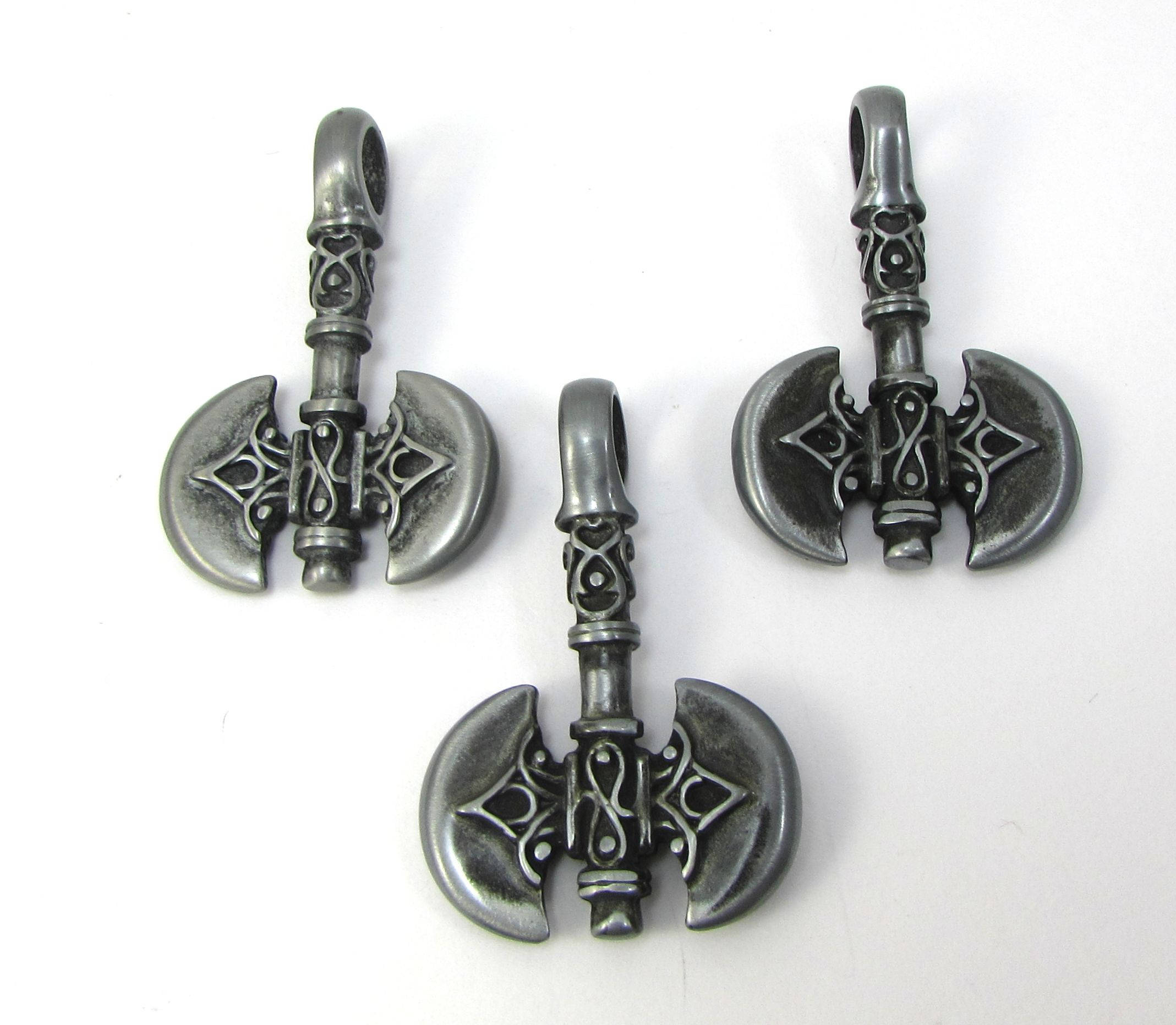 Axe Pendant, 43x27mm Double-sided Axe Pendant, Item 148p - Etsy