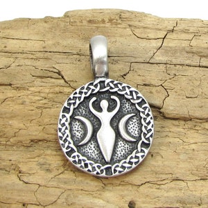 Colgante de Diosa de la Luna, 35 x 23 mm, redondo, colgante de diosa de la luna, colgante de luna, suministros de joyería, artículo 302p
